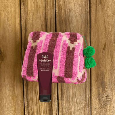 Nisha Terry Pouch + Kakadu Plum Hand Cream