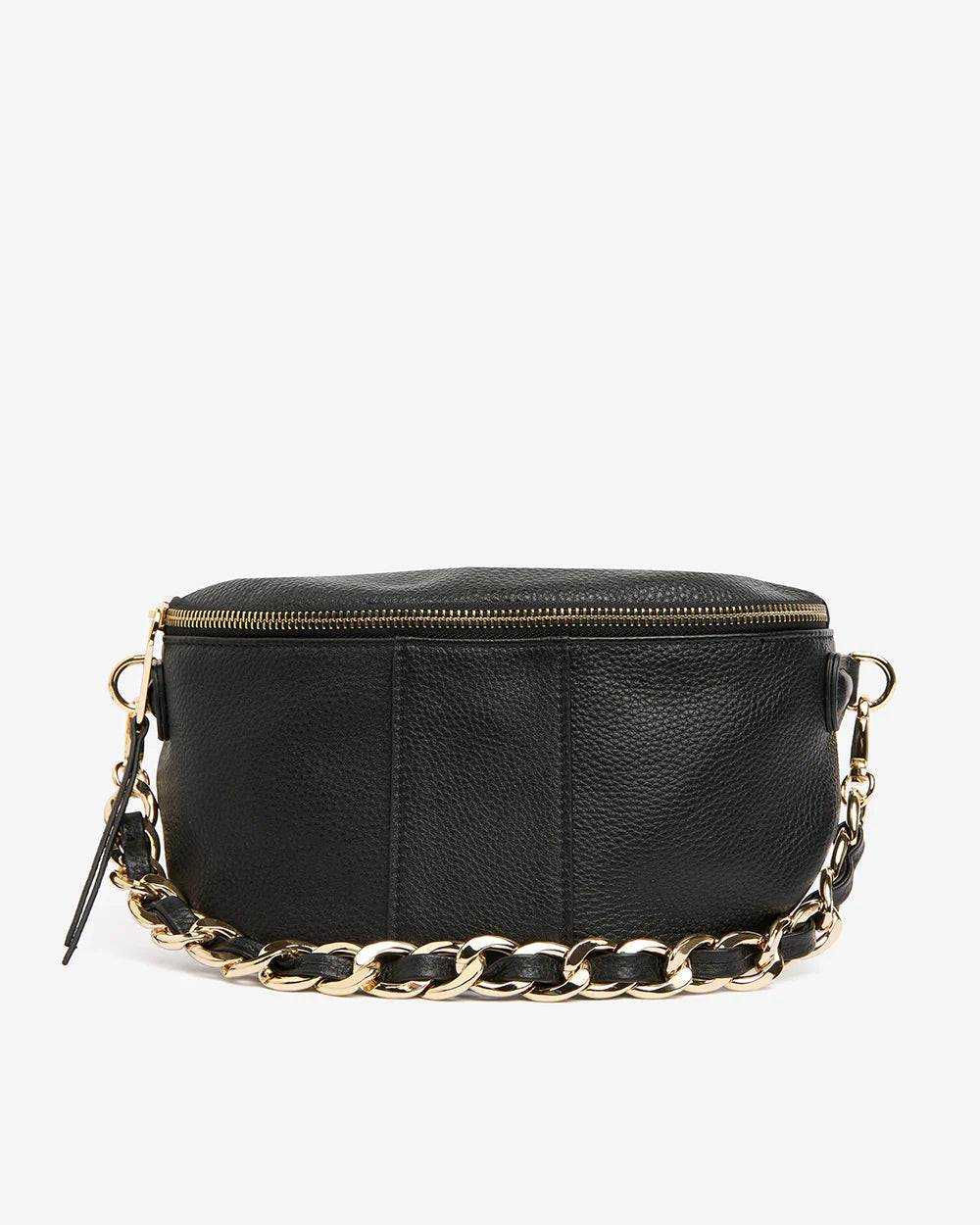 Arlington Milne Zara Sling Bag - Black with chain sling front view