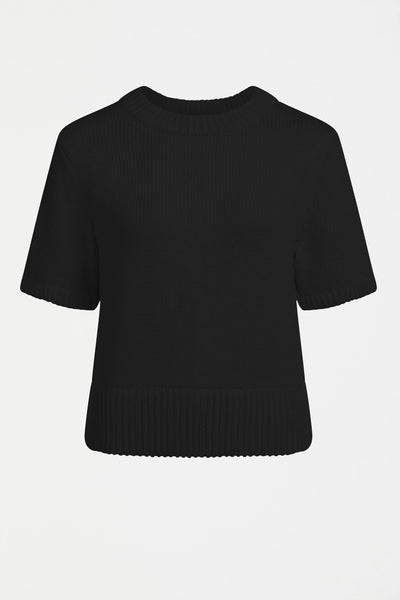 Black Lift Knit Top 