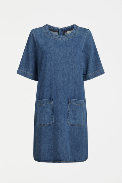 Rittra Dress in Chambray blue