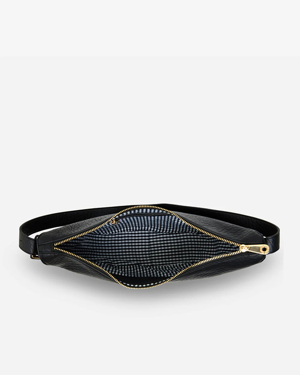 Barton Shoulder Bag - Black top view