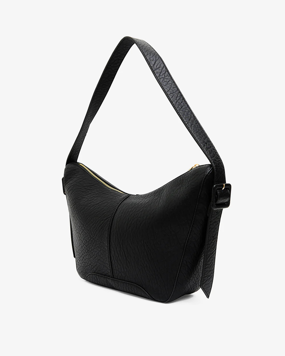 Barton Shoulder Bag - Black tilted