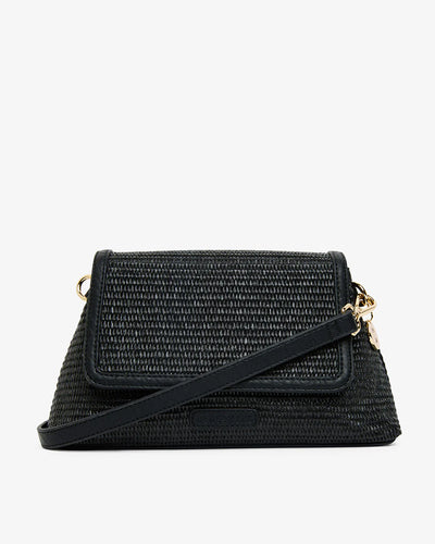 Lugano Crossbody - Black Weave