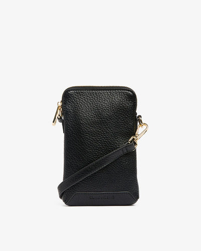 Sullivan Phone Bag - Black with thin black strap