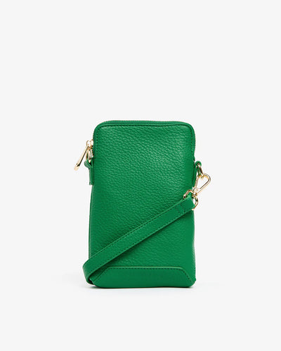 Back details of Elms and King Sullivan Phone Bag in Green