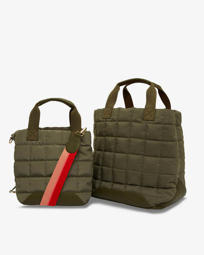 Santa Monica and Mini Santa Monica Tote with strap Khaki