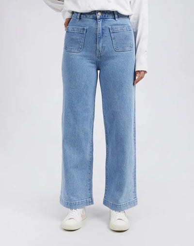 Foxwood Sarah Wide Leg Jean Light Blue