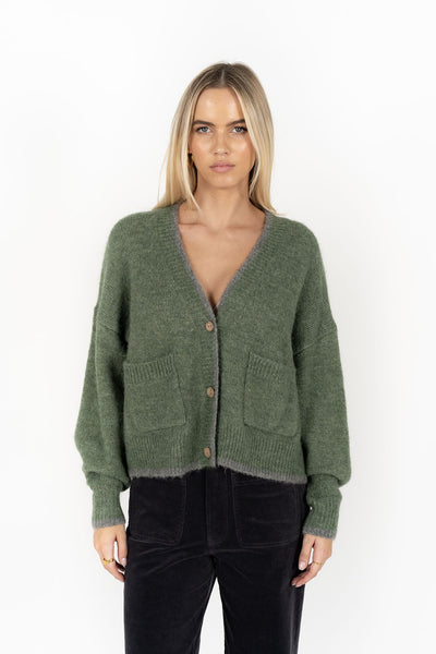 Romi Cardi - Green & Grey