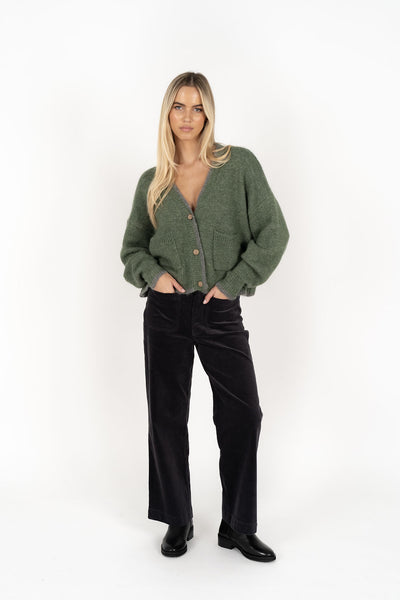 Romi Cardi - Green & Grey