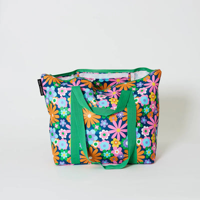 Open Zip medium tote bag in Pop Floral