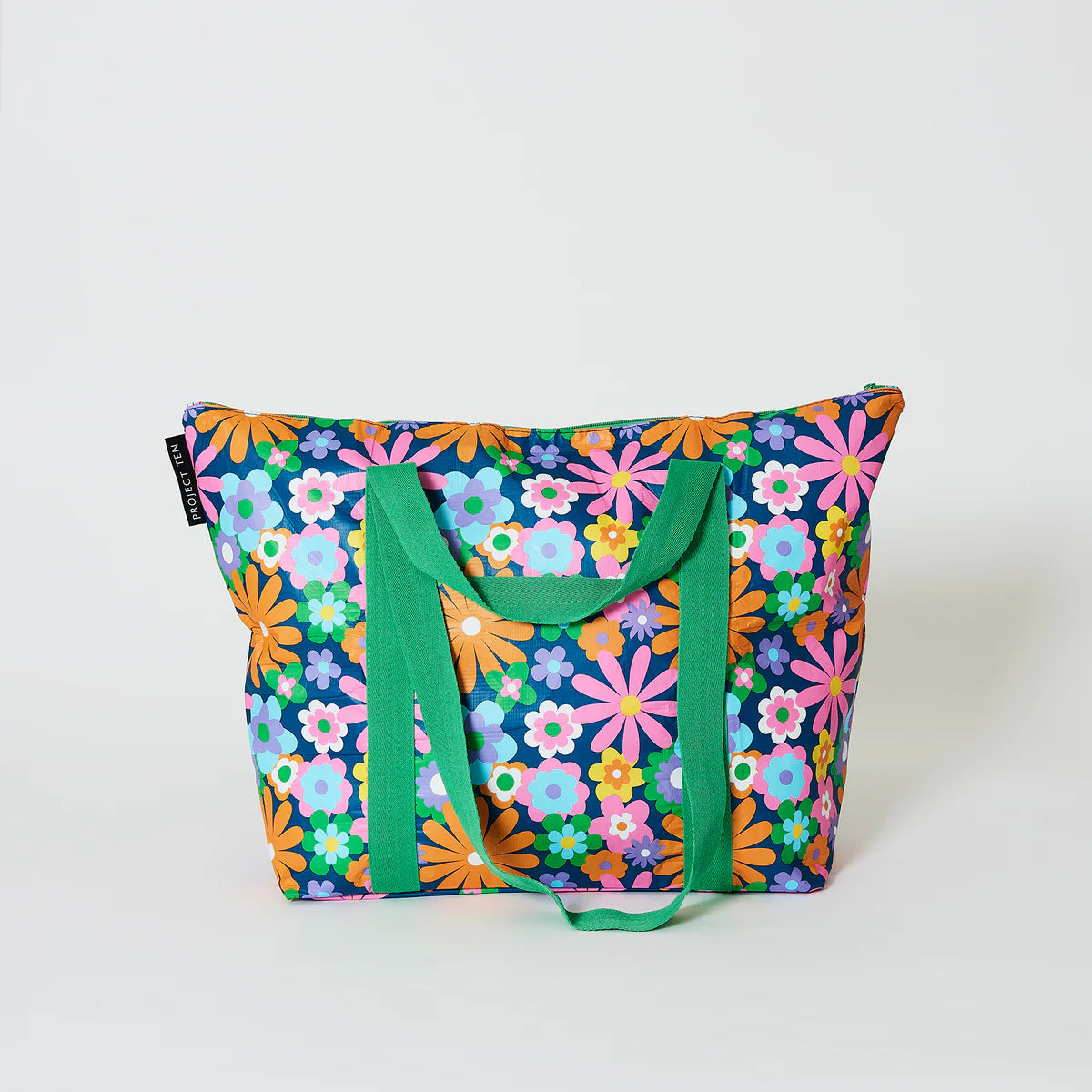 Zip medium tote bag in Pop Floral