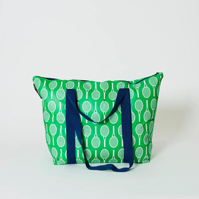 Zip Medium Tote with Tennis print