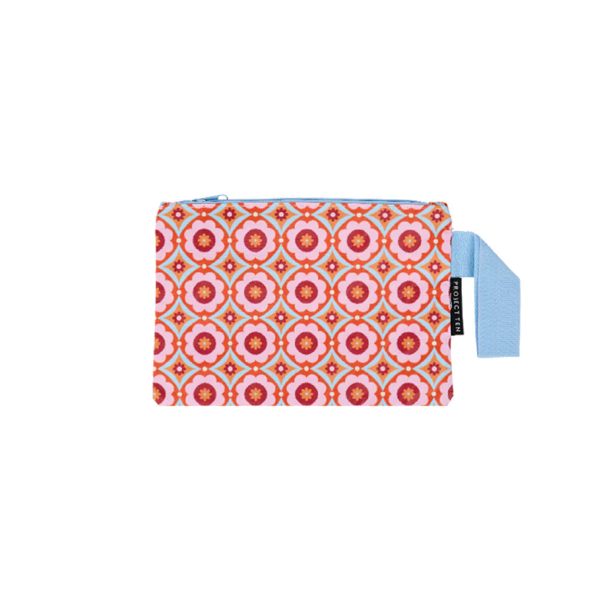 Project ten tile print mini zip pouch