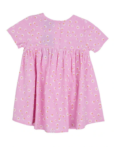 Maisie Dress - Pink Daisies