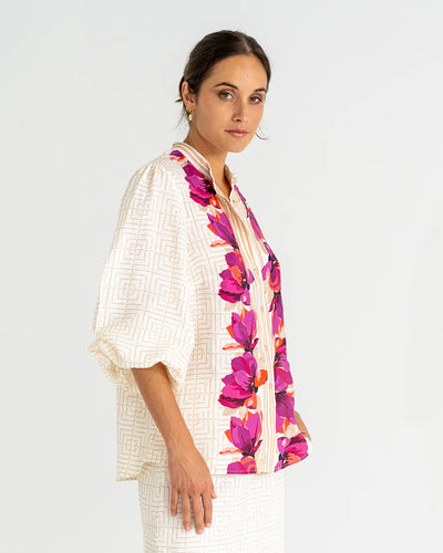 Rosa Blouse - Magnolia Print