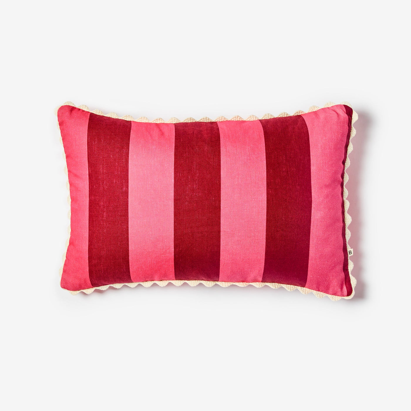 bonnie and neil big stripe cerise 60cm x 40 cm cushion