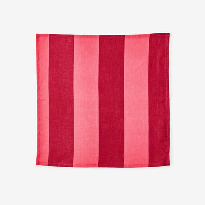 bonnie and neil big stripe cerise napkin in set of four