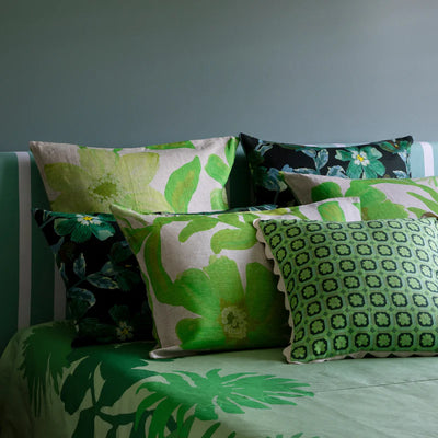 Cornflower Green Euro Pillowcases (set of two)