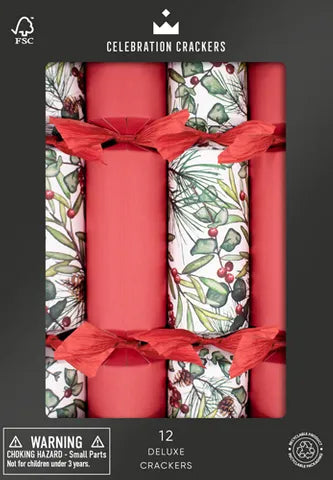 Christmas Crackers- Christmas Sprig Box of 12