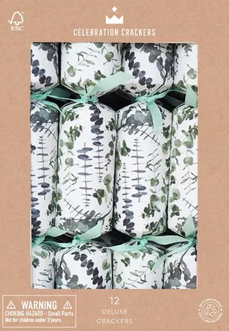 Christmas Crackers - Eucalyptus Leaves Box of 12