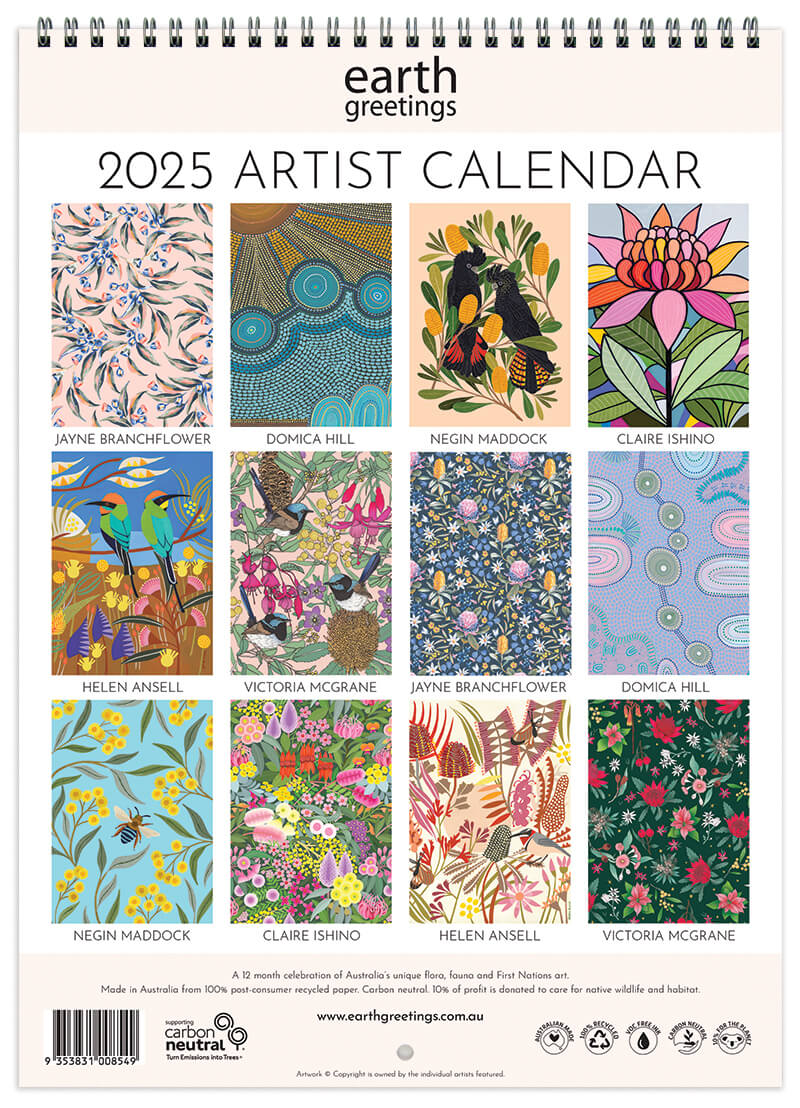 Earth Greetings 2025 Artist Calendar