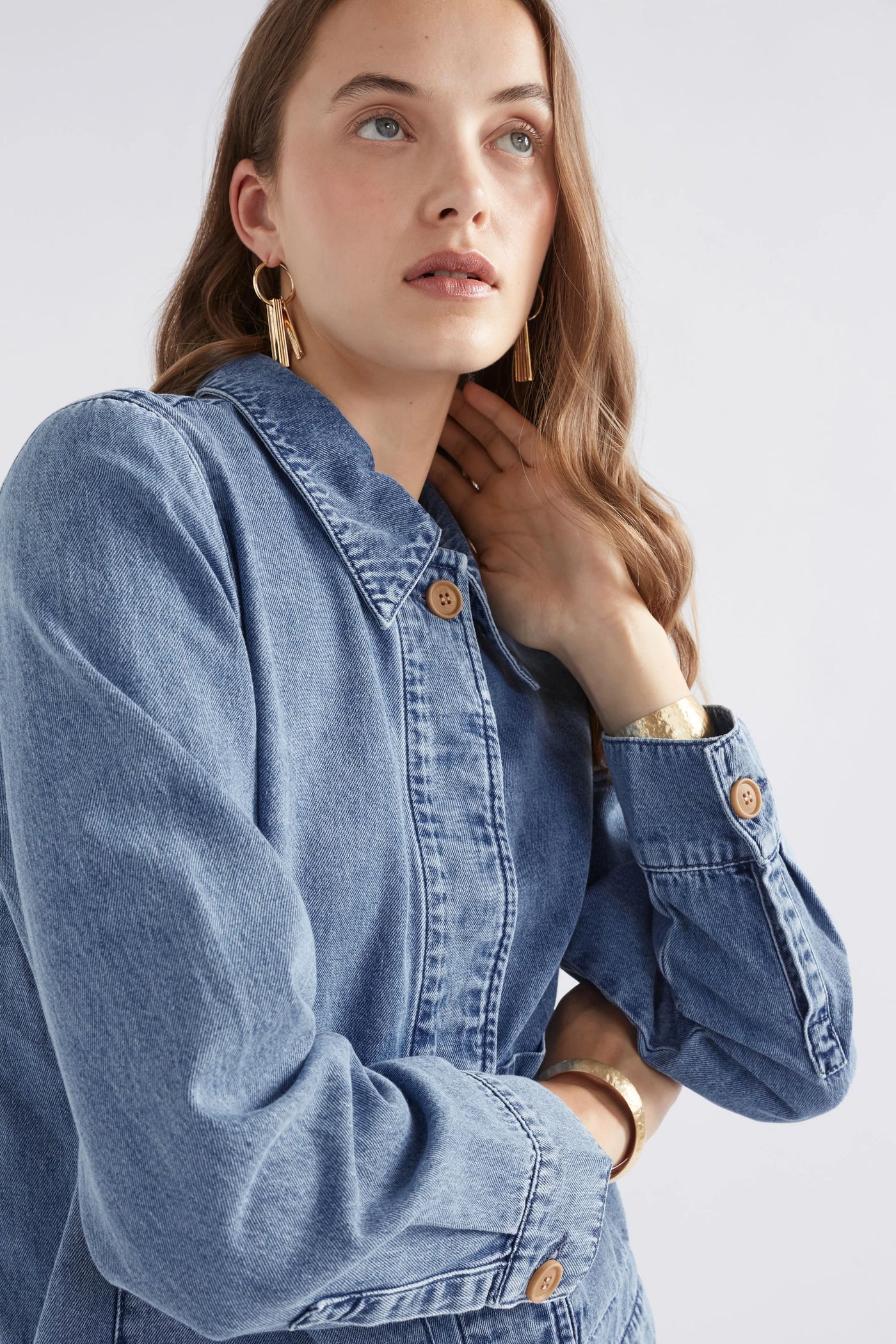 Arbet Denim Jacket - Chambray Blue