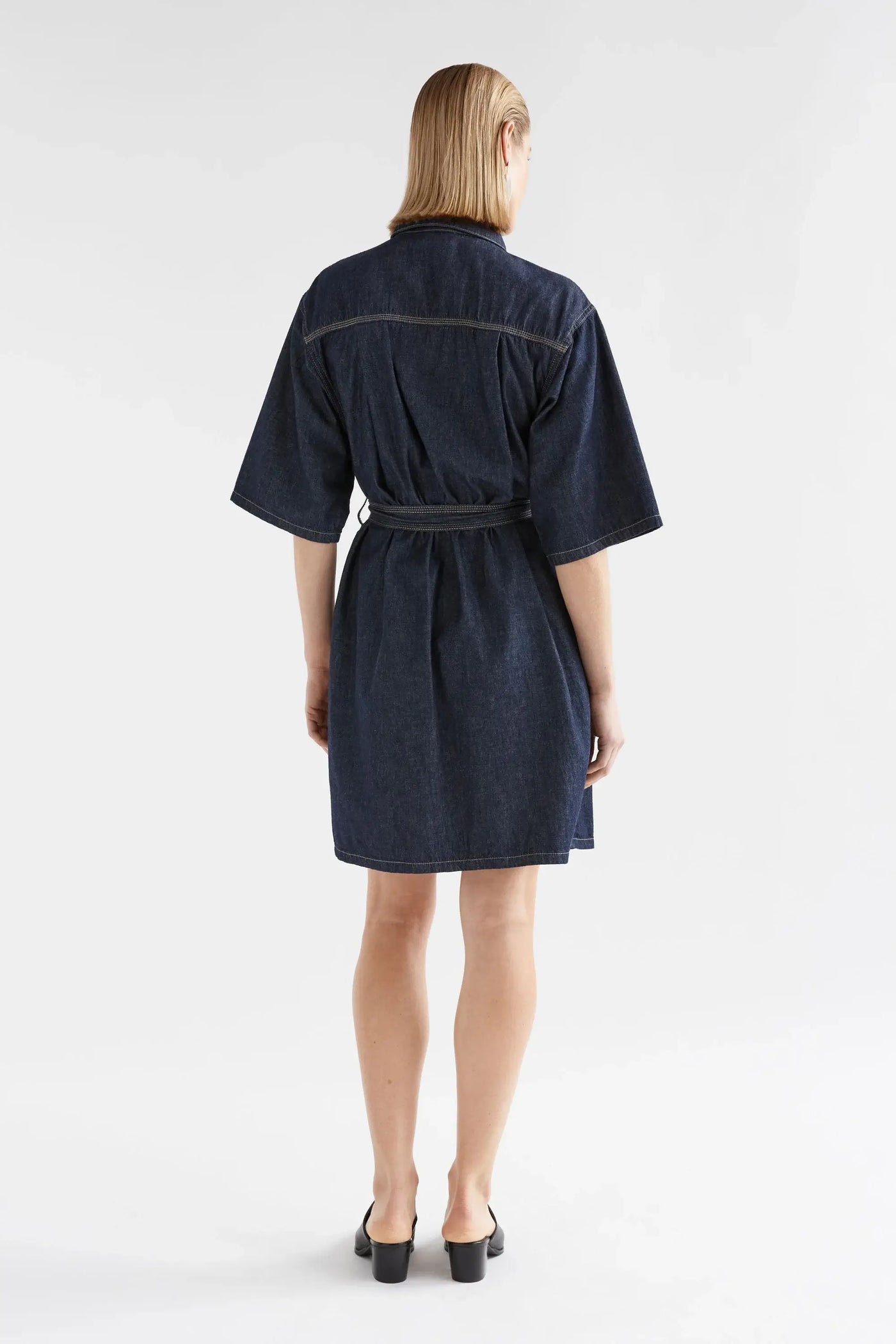 Denym Pocket Dress - Authentic Blue Wash