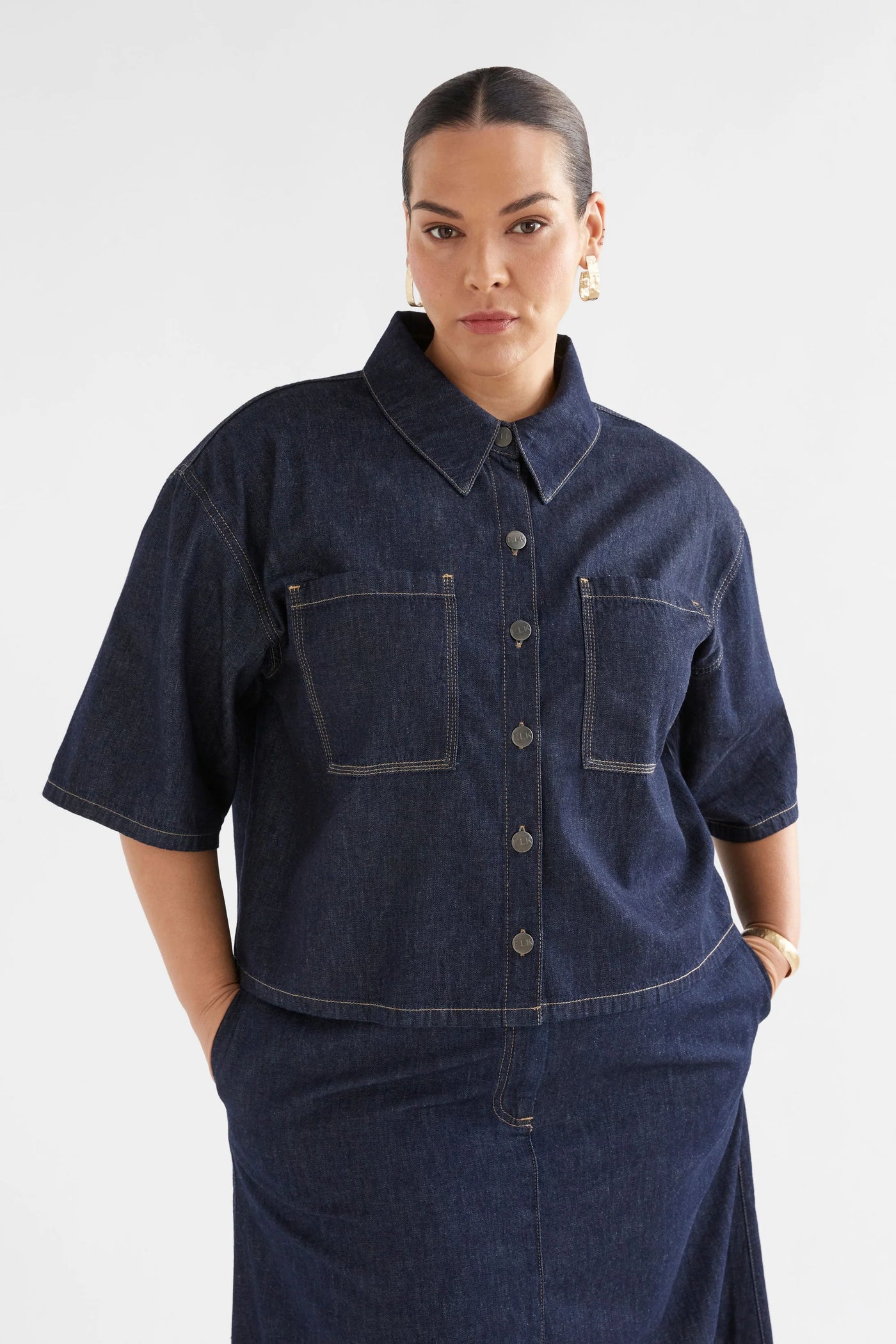 Denym Pocket Shirt - Authentic Blue Wash