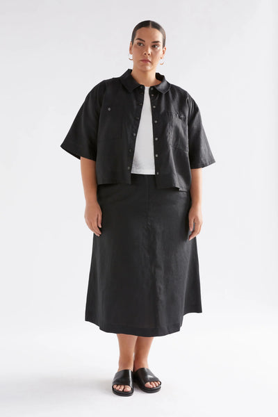 Nayte Linen Shirt - Black