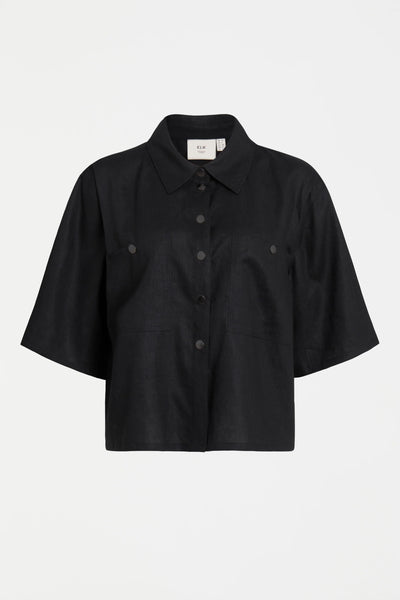 Nayte Linen Shirt - Black