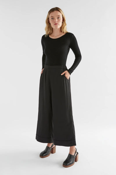 Wide Leg Culotte - Black