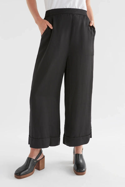 Wide Leg Culotte - Black