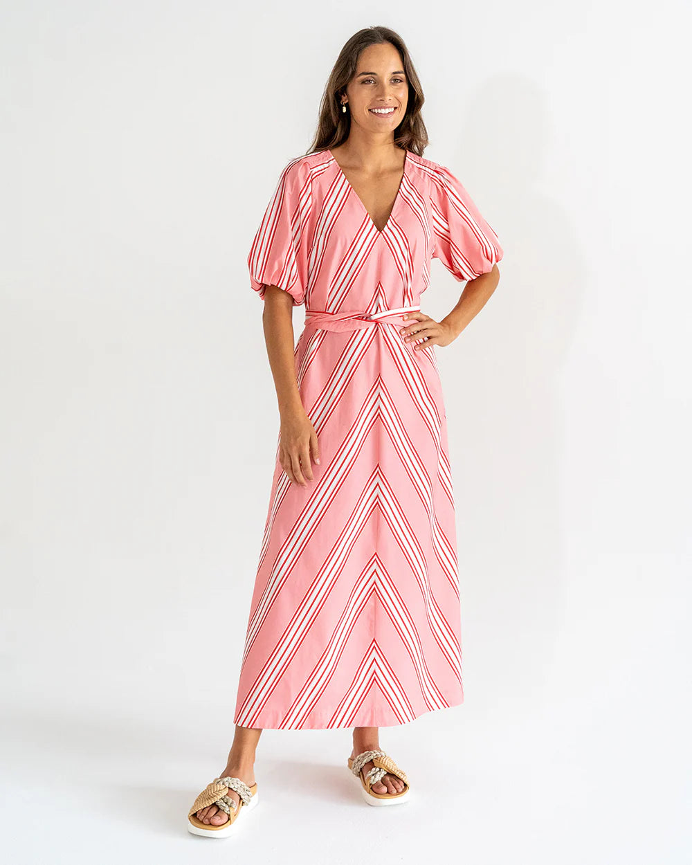 Geneva Dress - Candy Stripe