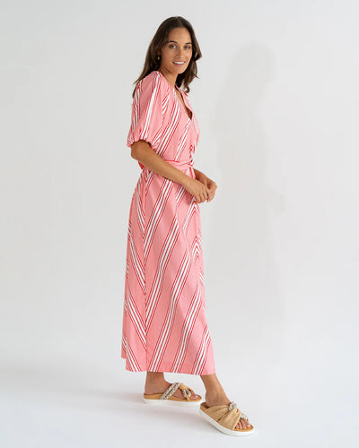 Geneva Dress - Candy Stripe