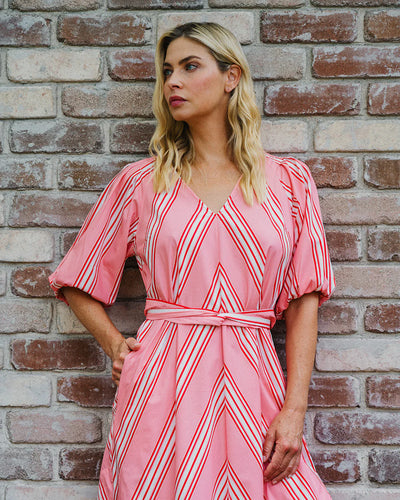 Geneva Dress - Candy Stripe