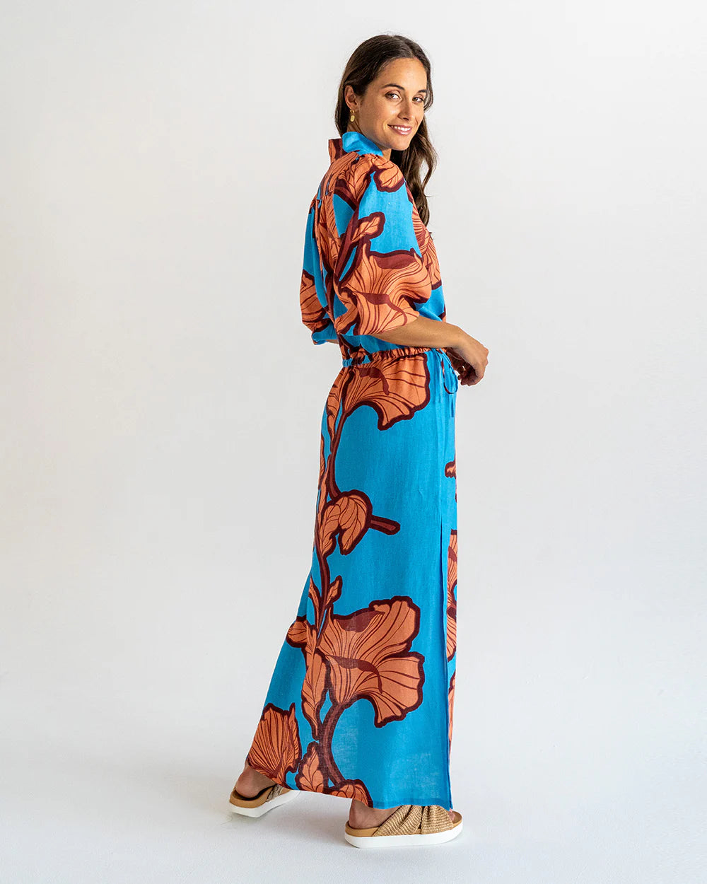 Cascada Maxi Dress - Hibiscus