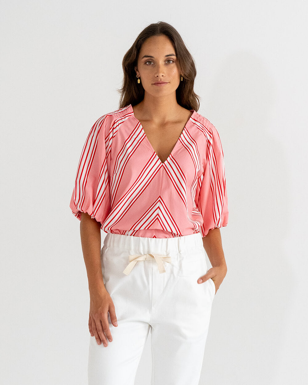 Geneva Top - Candy Stripe