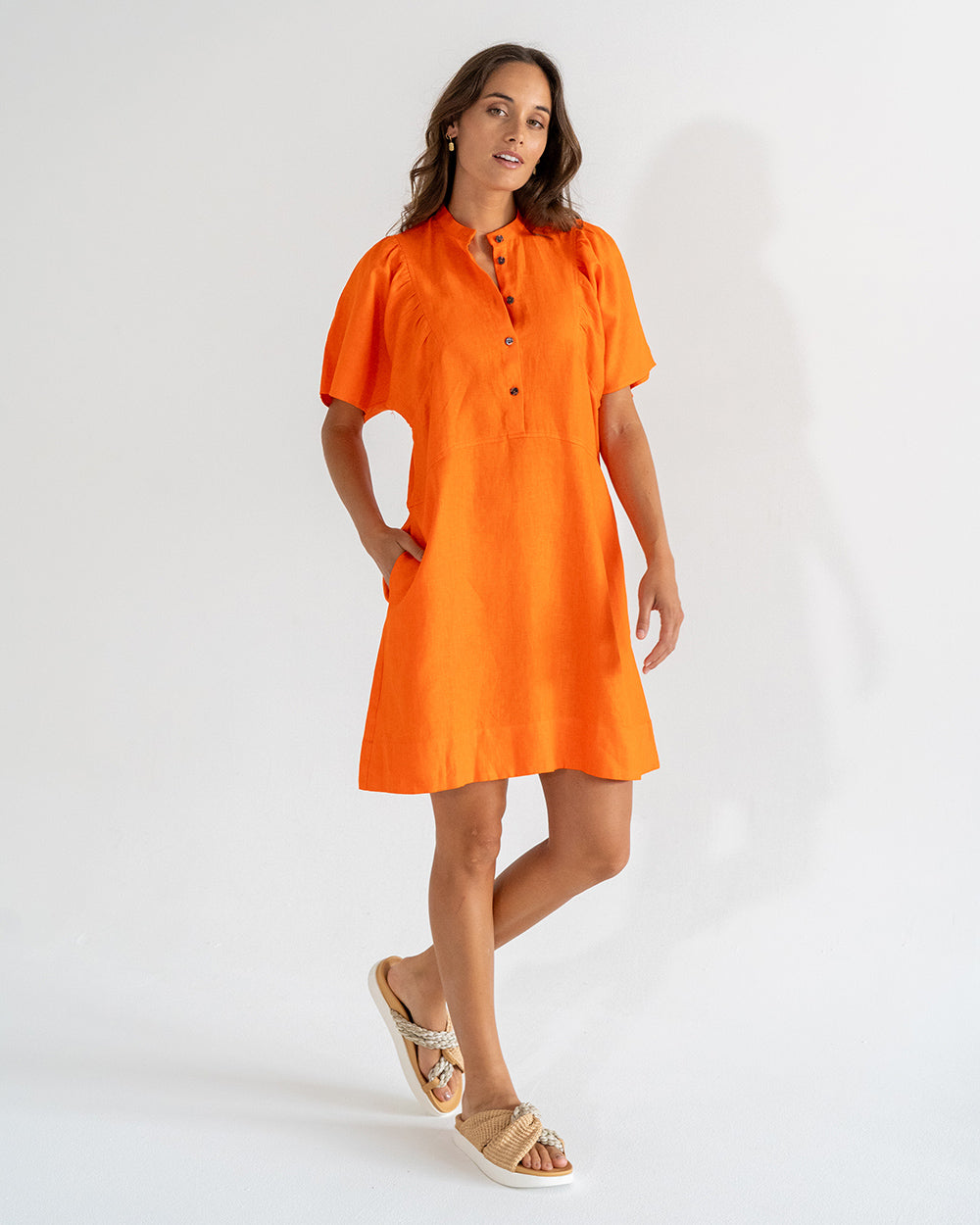 Ticino Mini Dress - Orange