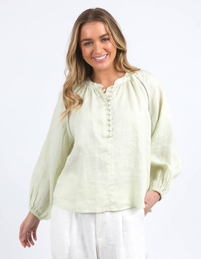 Corsica Blouse - Fog Green