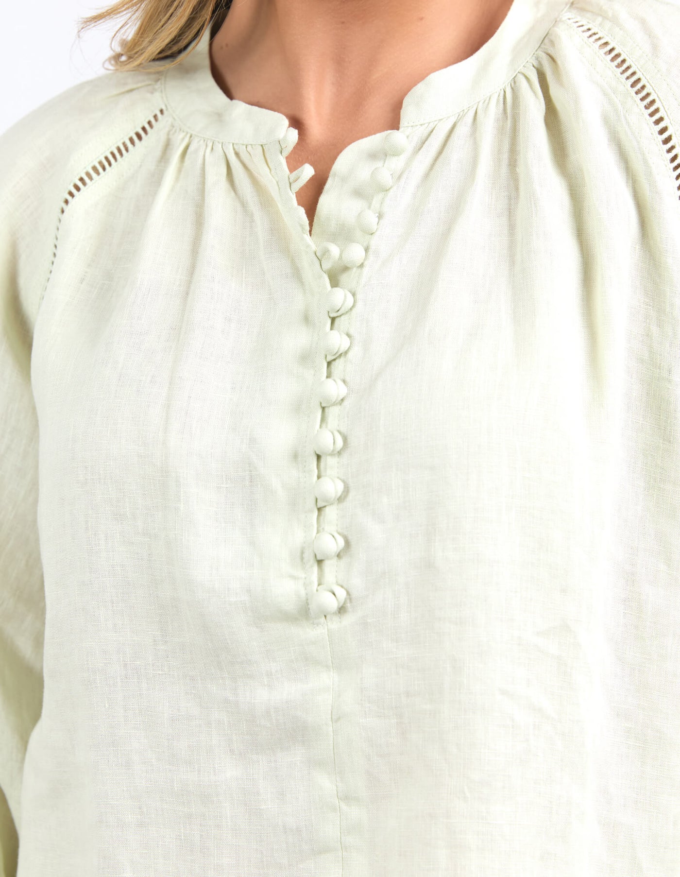 Corsica Blouse - Fog Green