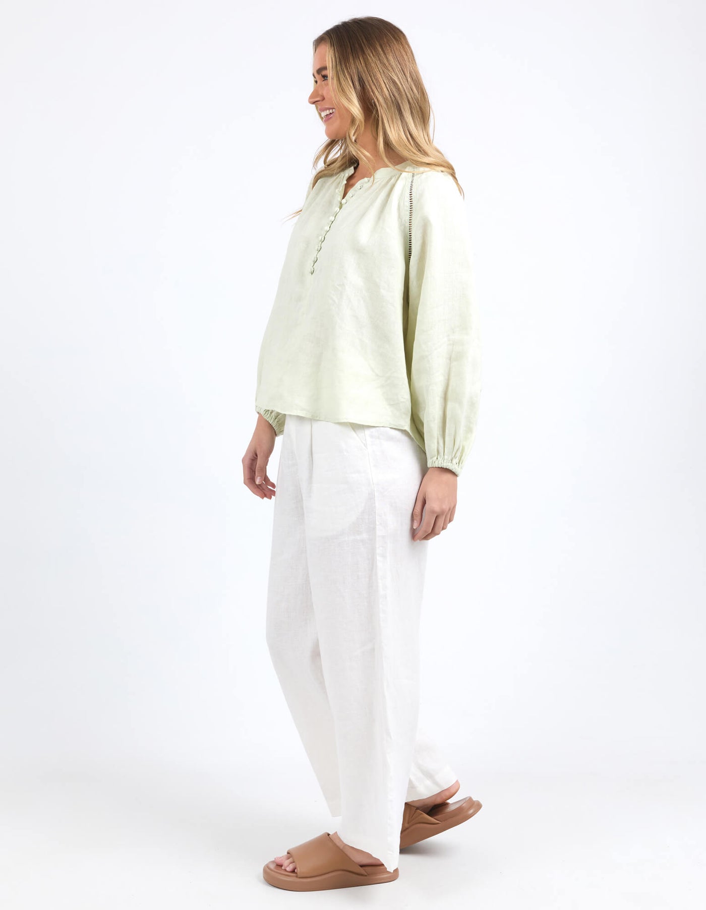 Corsica Blouse - Fog Green