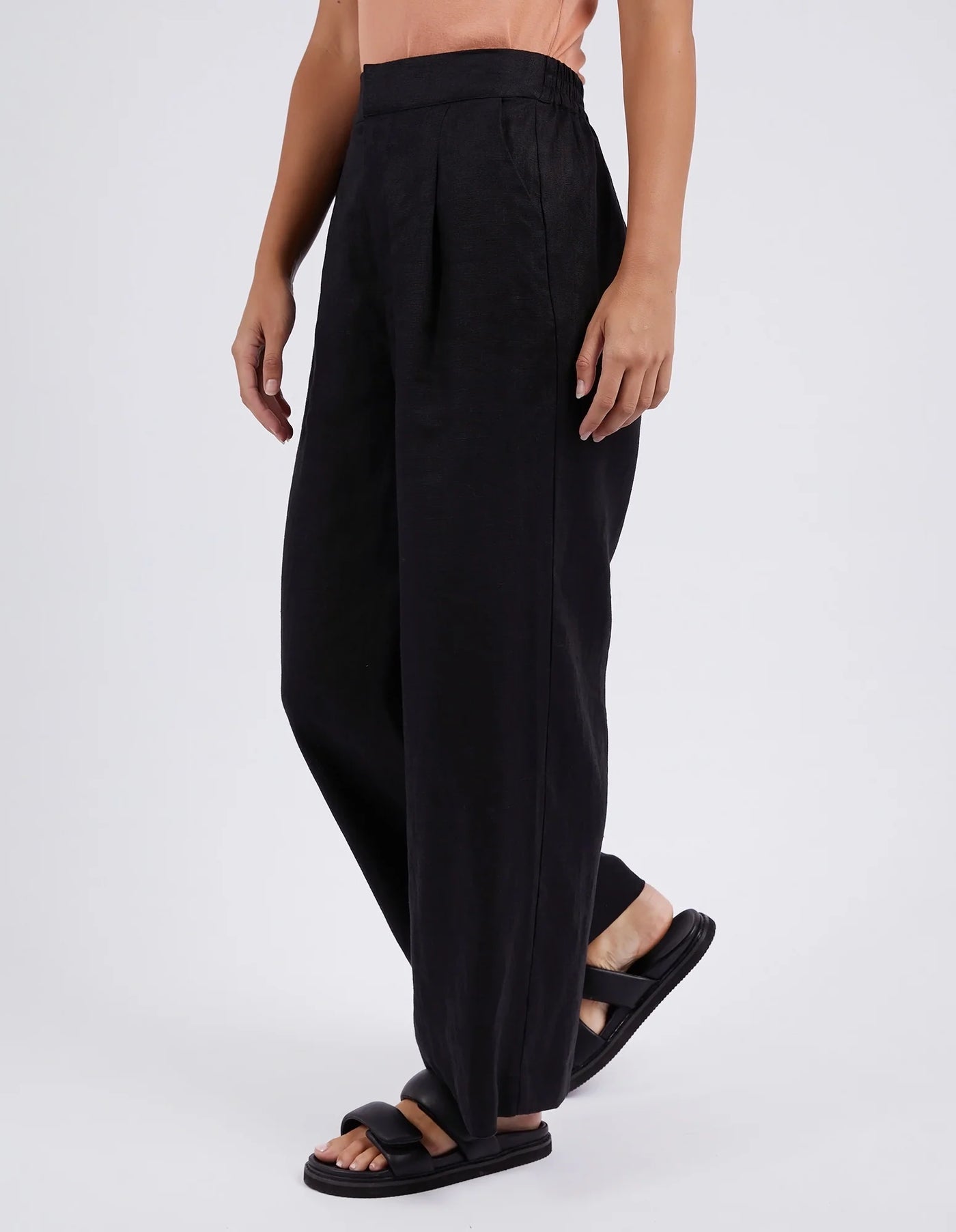 Elina Wide Leg Pant Black