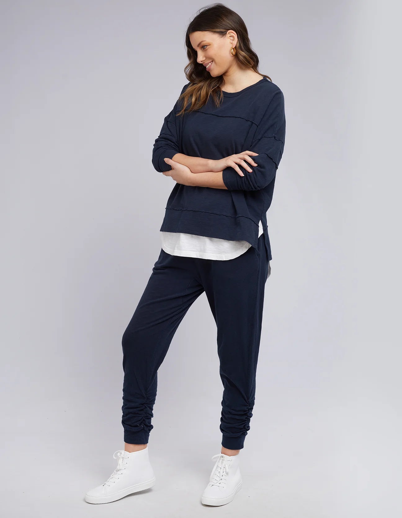 Jayne Throw On Top - Navy