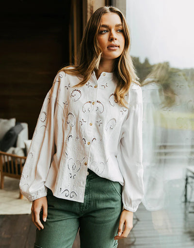 Marlow Blouse - Egret