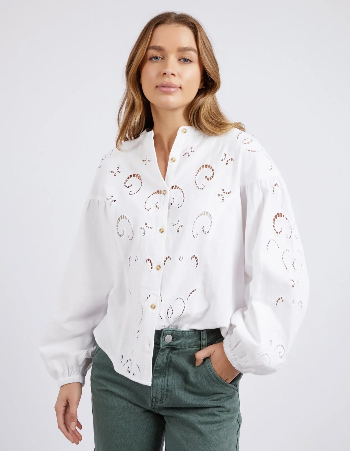 Marlow Blouse - Egret