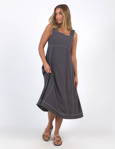 Sage Dress Charcoal