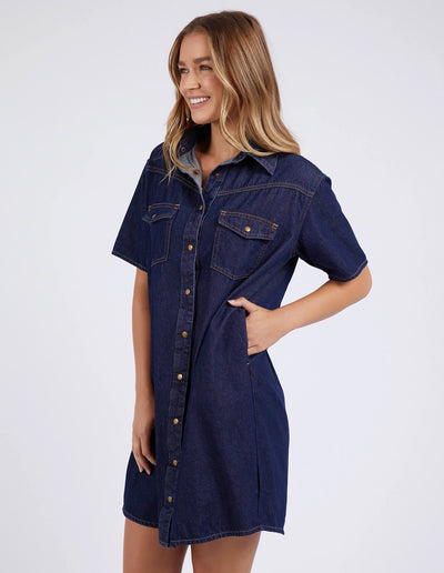 Sorcha Denim Dress - Dark Blue