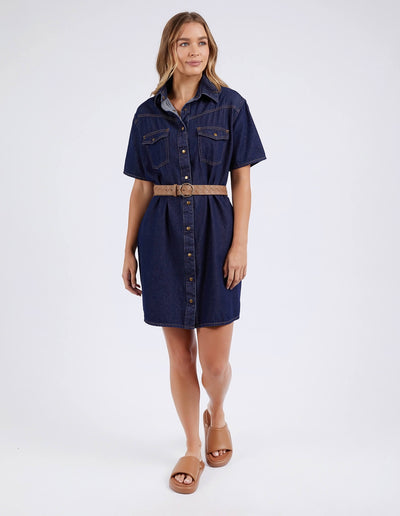 Sorcha Denim Dress - Dark Blue