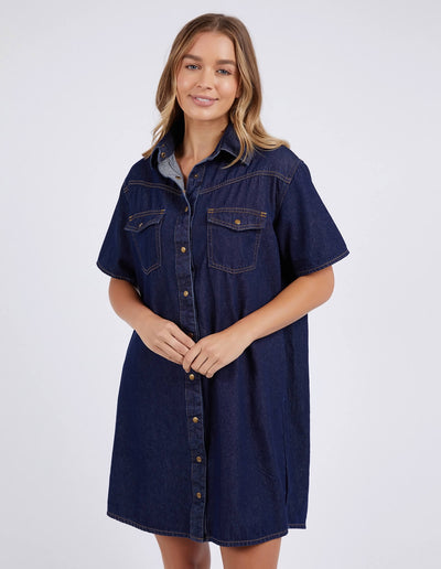 Sorcha Denim Dress - Dark Blue