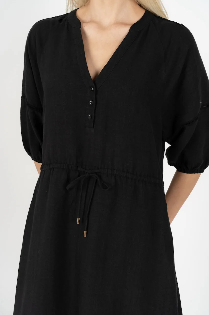 Ambrosia Midi Dress - Black